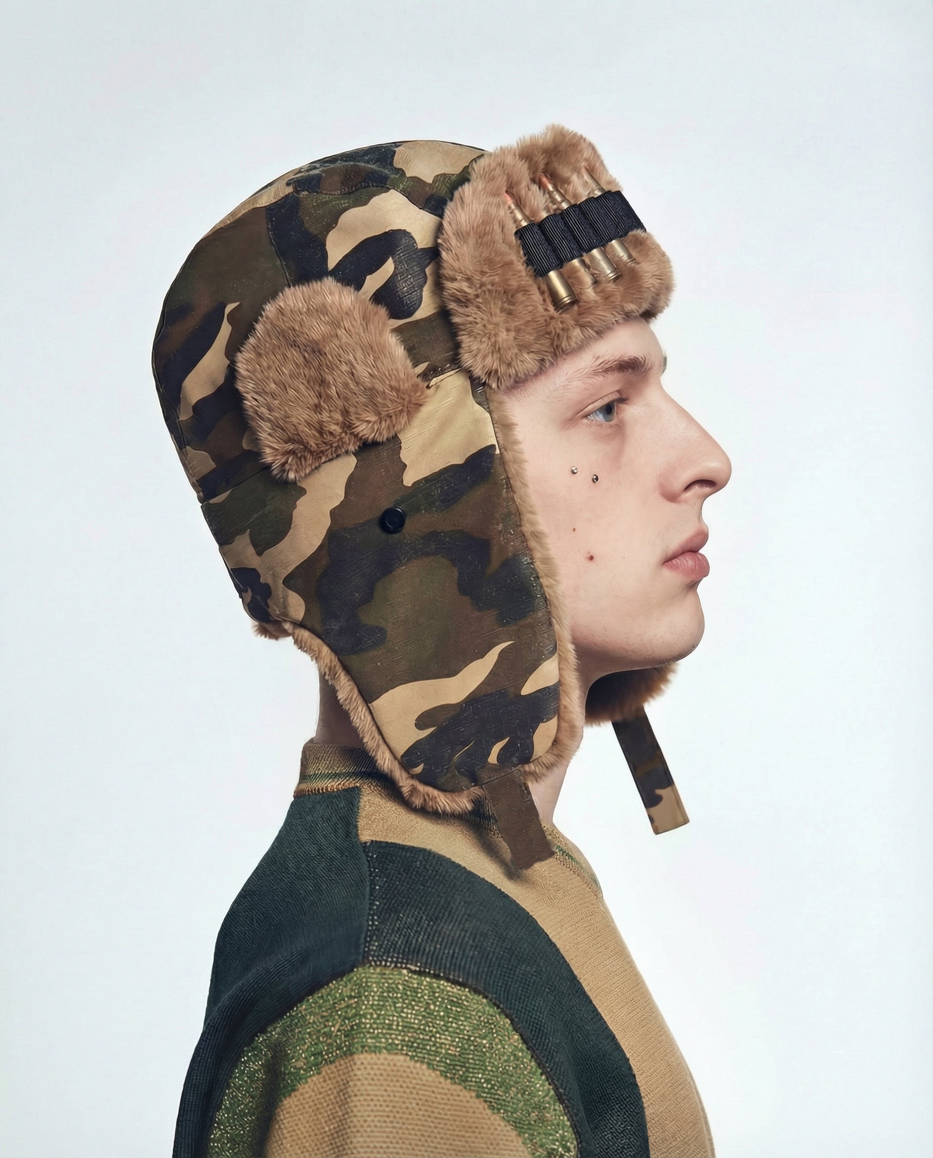 War Ushanka Camo